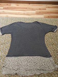 Striped Floral top