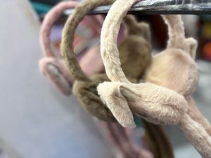 Cute CHU-CHU sound headphones for winter