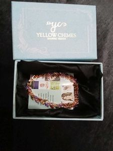 Yellow Chimes Alloy Zircon Rhodium Bracelet