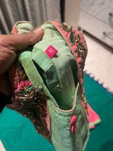 Ethnic Girls Zardozi Lehenga in Silk