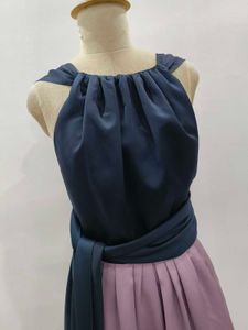 Elegant Navy &amp; Lilac gown