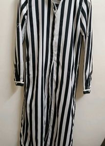 Striped Shirt Dress
