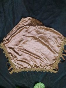 Brown Lace Trim Panties