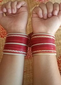 Red & White Bridal Bangles