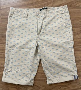 Lee Beige Patterned Shorts