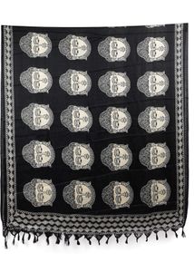 buddha print art silk dupatta