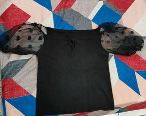 Urbanic Brand Chic Black Top Small Size