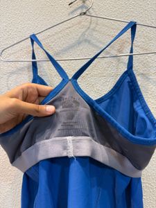 Blue Racerback Tank Top