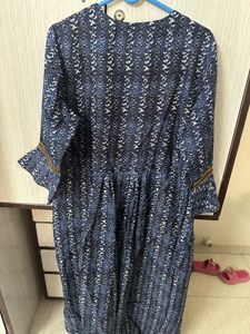 Printed Blue Kurta