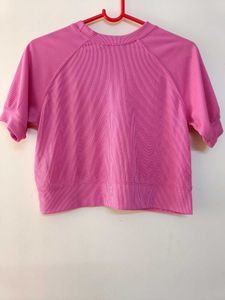 Pink Crop Top