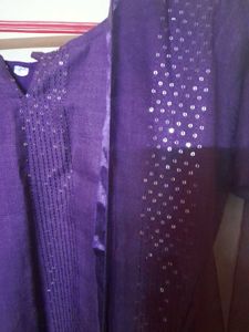 Purple kurta Set