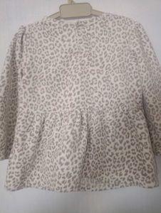 Leopard Print Top with Bow 18M Branded