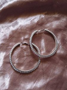 Pearl Hoop Earrings