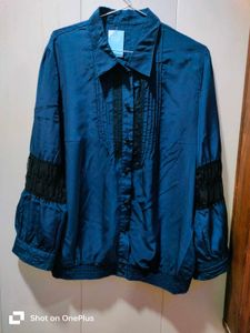 Elegant Navy Blue Blouse