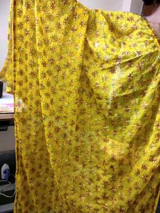 Gorgeous Embroidery Work Yellow 💛 Golden Dupatta