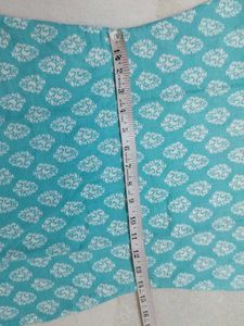 Sky Blue Printed Kurti Pant Set