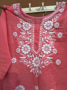 Chikankari Kurta With Pant
