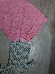 Pink Flowy Midi Skirt