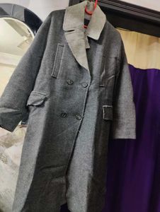 Elegant Grey Trench Coat
