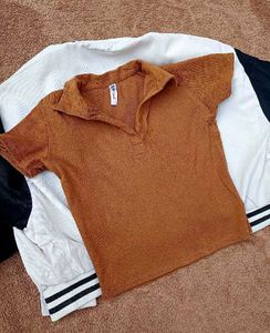 Collered Top Cum Tee