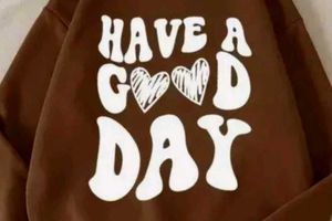 Cute Brown Graphic Sweatshirt