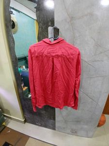 Red Button-Down Shirt