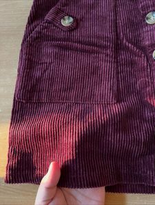 Corduroy Mini Skirt