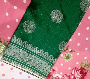 Green Ethnic Partywear Saree
