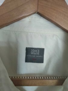 Vintage White Western Shirt For Men