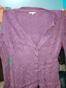 Lavender Color Woolen Sweater