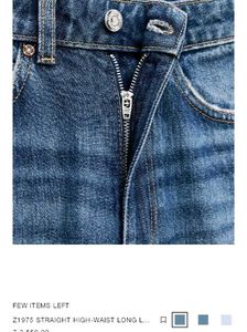 ZARA straight fit denim