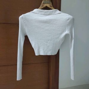 White Long Sleeve Top🤍