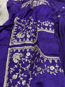 Purple Embellishedsaree