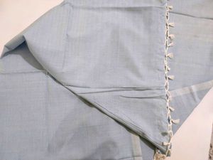 Sky Blue Plain Chadar Bhagalpuri
