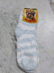 Striped Fuzzy Socks