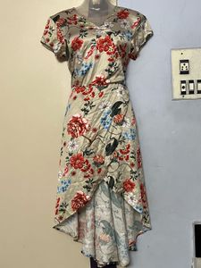 Pintrest Designer Floral Wrap Dress