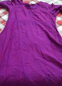 Pink Colored  Long  flared Kurti