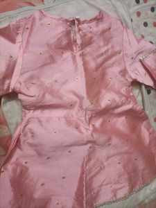 Girls branded silk kurta with dhoti.. never u