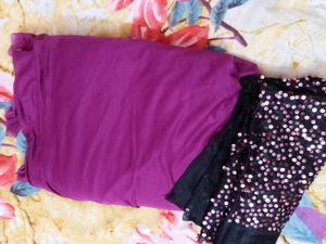 Elegant Purple Ready-to-Wear Saree