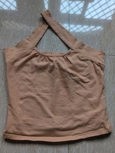 Cute Tan Halter Top
