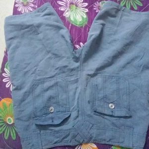 Blue Cargo Shorts