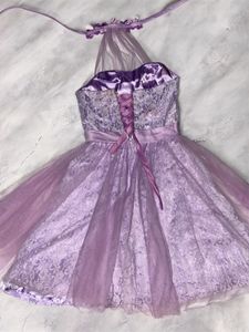 Lavender Pretty Short Dress