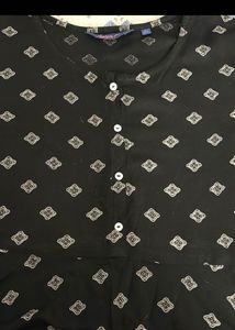 Fashion Black Printed Kurta