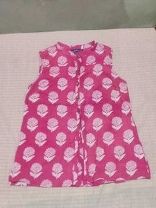 Printed Cotton Short Kurti