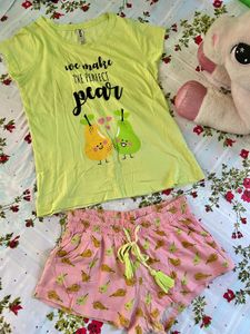Yellow And Pink Night-suit
