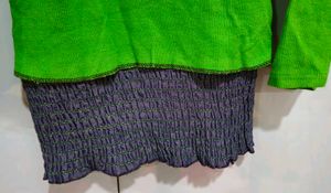 Green Top With Belt