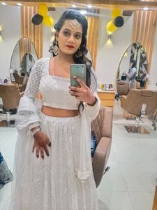White Colour Lenga🤍 Full Length