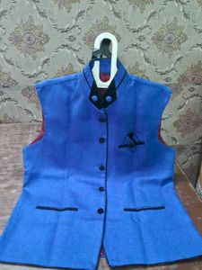 Jacket Blue Nehru Vest - Stylish & Unique