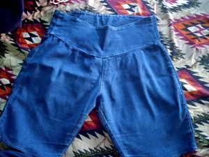Navy Blue Short Jeans For Girls