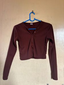 Buttoned Crop Top🤎✨